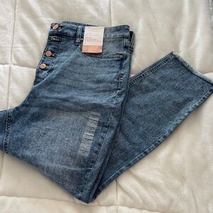 LC Lauren Conrad High-Rise Skinny Ankle Jeans